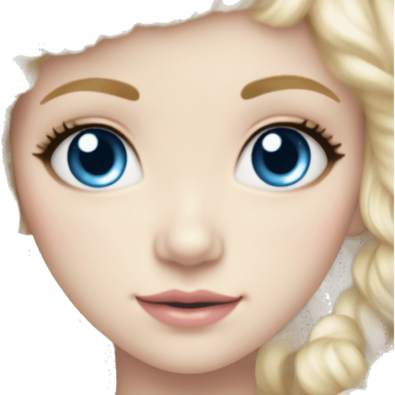 sweet lolita blond hair blue eyes white skin emoji