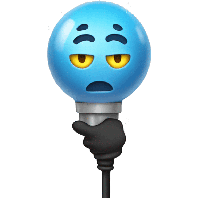 emoji holding electricity emoji