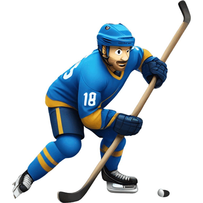 Playing hockey emoji