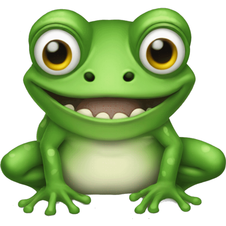 Freaky frog  emoji