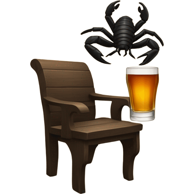 scorpion drinks whiskey in the church  emoji