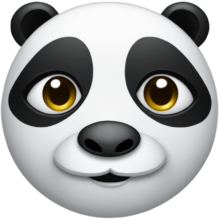 Panda with eye shadow emoji