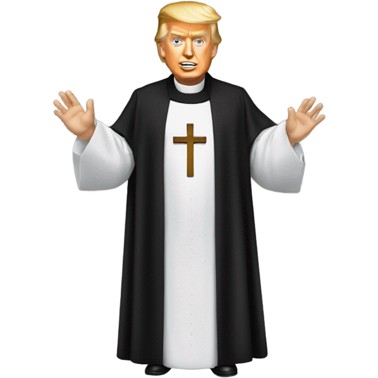 Donald Trump dressed as priest  emoji