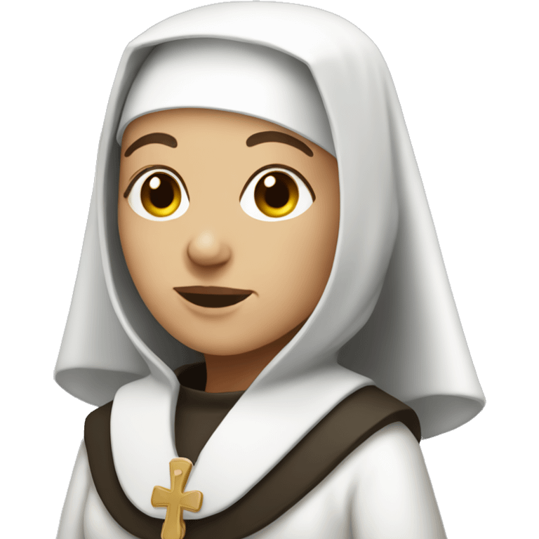 ancient nun with skin white  emoji