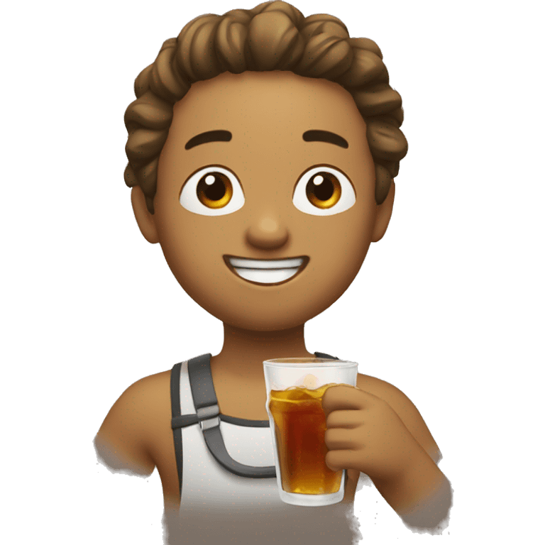 fun and drinking emoji