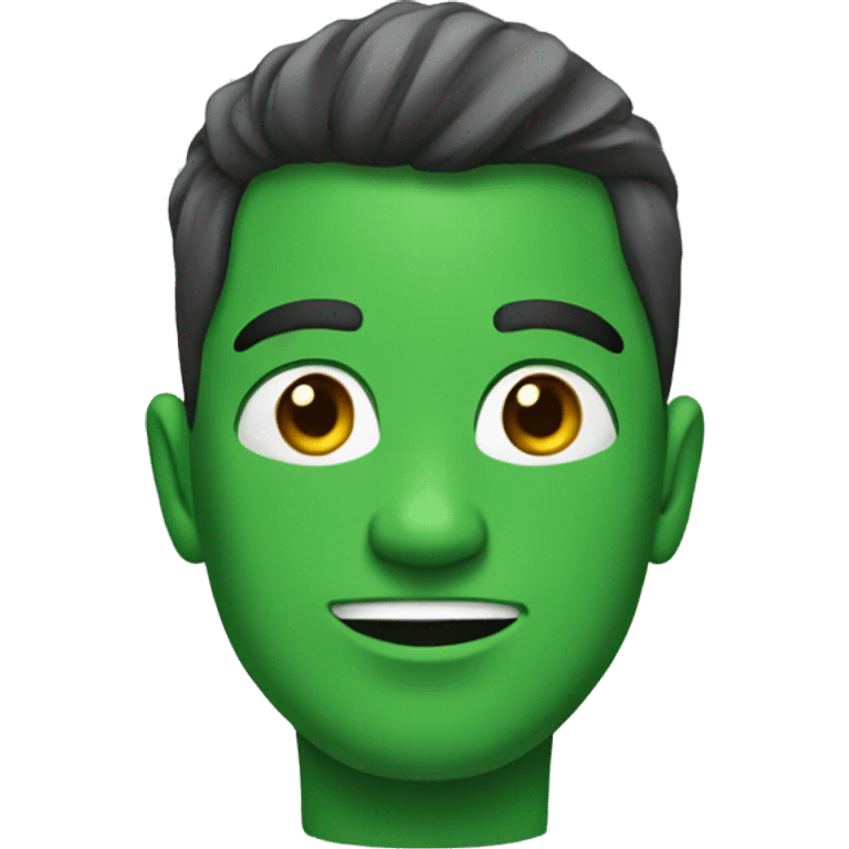 Green bold emoji