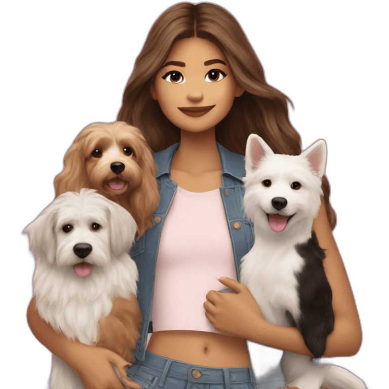 ZENDAYA WITH PETS emoji