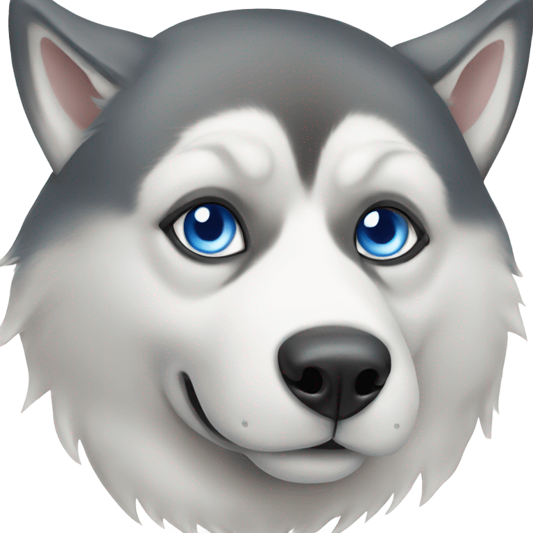 Blue eyed husky in Thailand  emoji