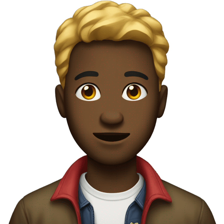 Black person in a frat emoji