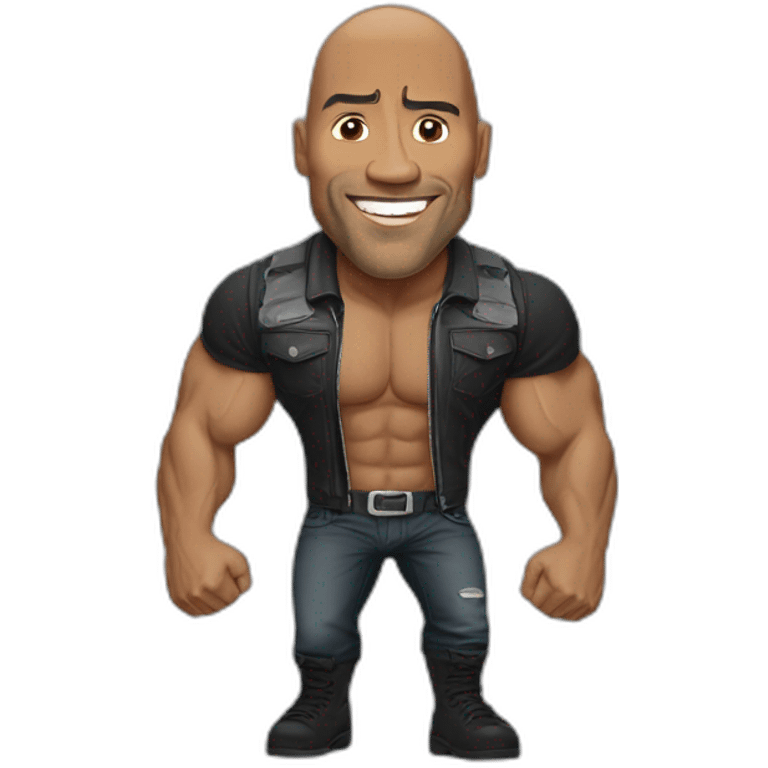 The rock qui fait un pouce en l'air emoji