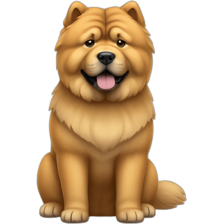 chow chow full body sitting emoji