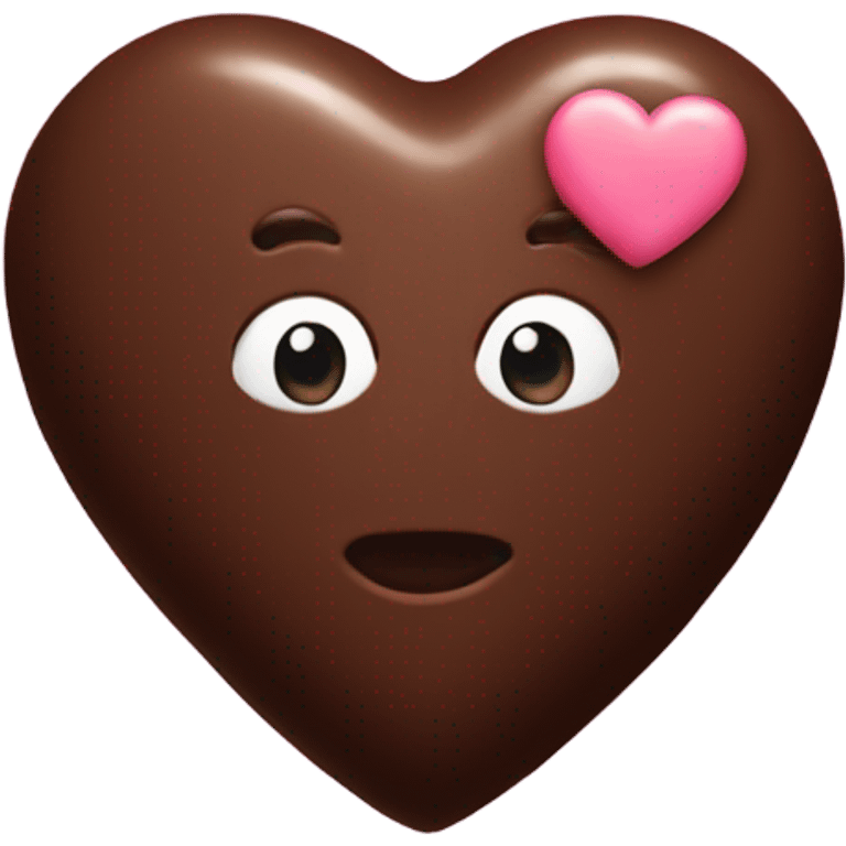 one heart shaped chocolate truffle emoji