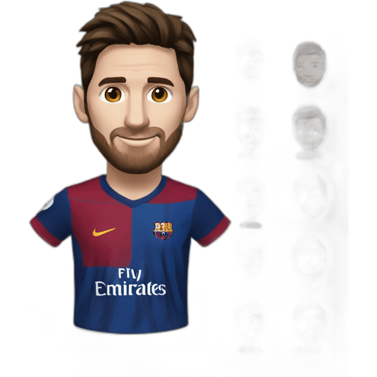 lionel messi con la camiseta de river emoji