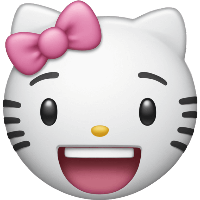 hello kitty laugh emoji