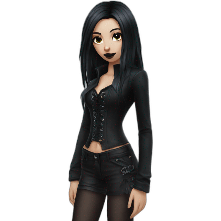 Goth sexy girl emoji