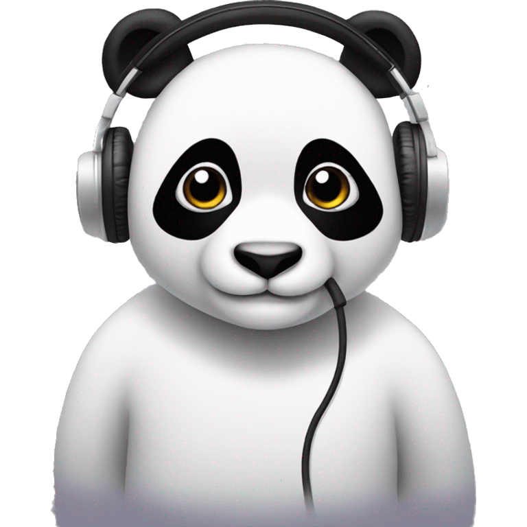 panda in headphones emoji