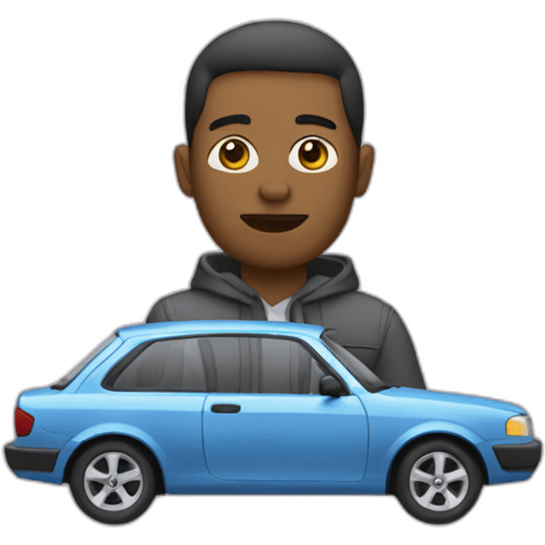 take a car-person emoji