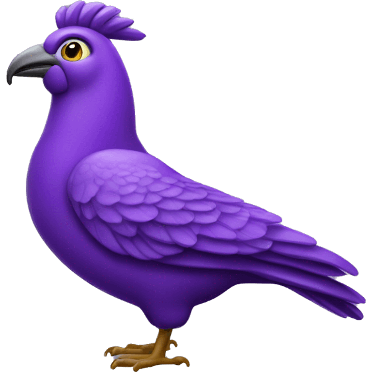 Purple Liverbird emoji