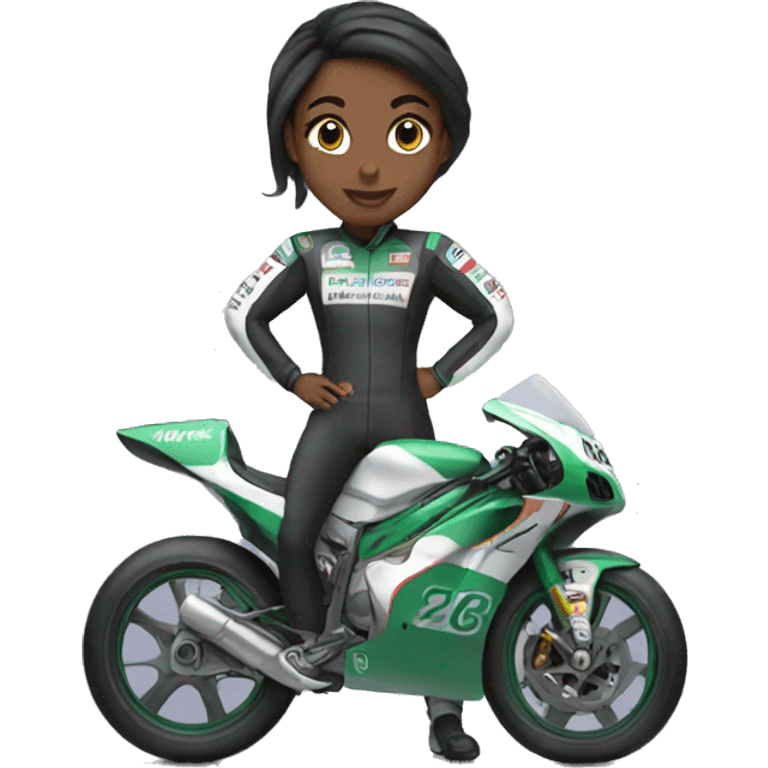 Racer Girl  emoji