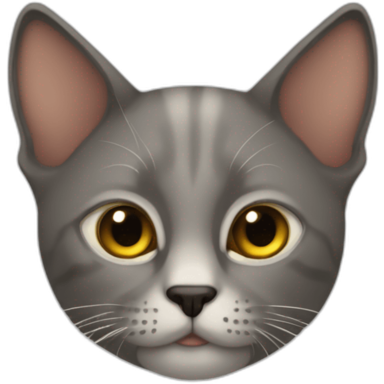 gato un ojo bizco emoji