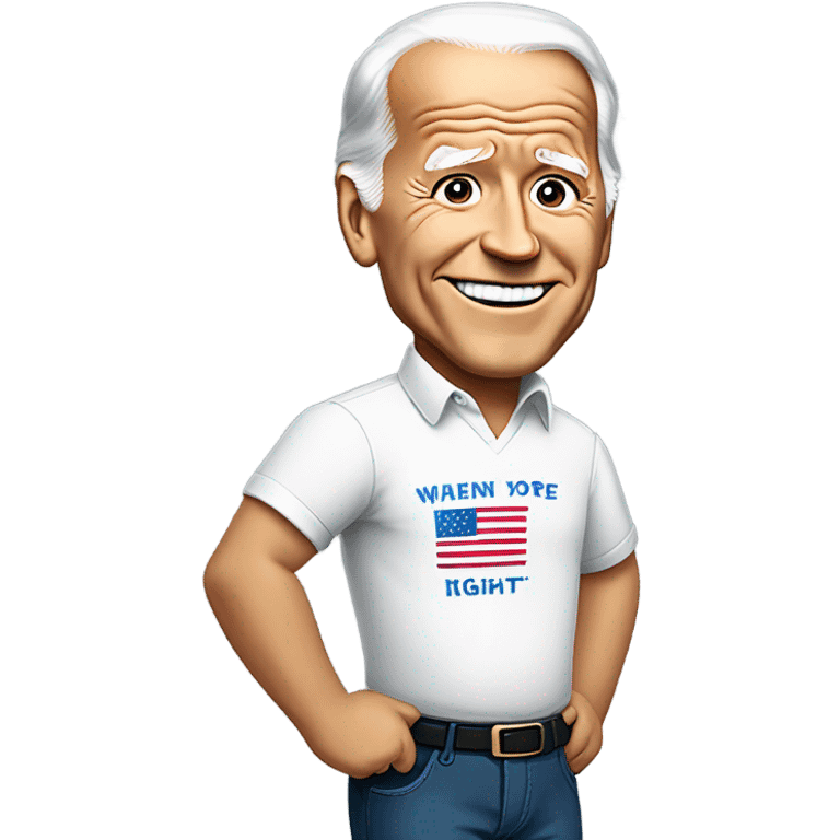 joe biden with women’s right shirt emoji