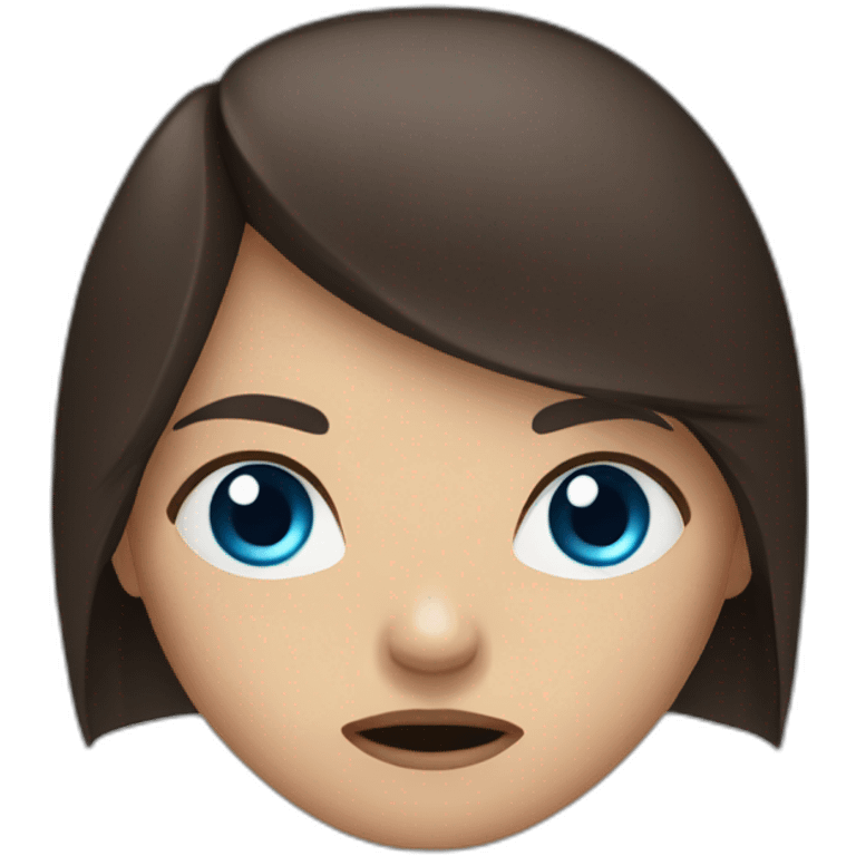 angry-girl-with-blue-eyes-and-long-dark-brown-hair-color emoji