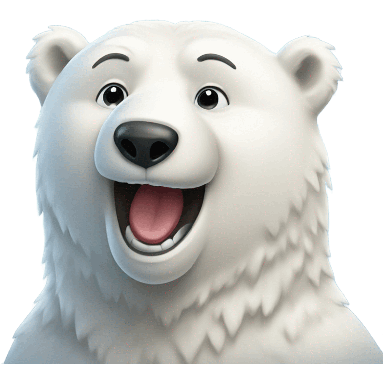 Happy polar bear  emoji