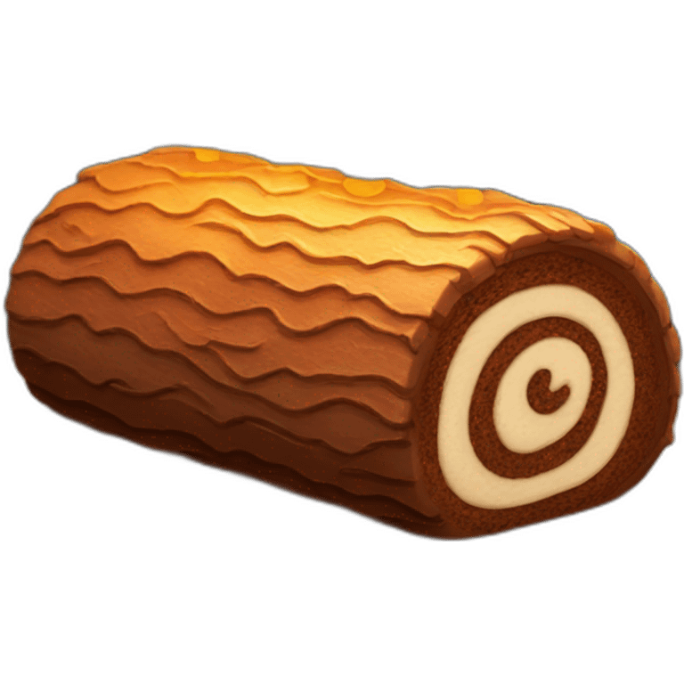 yule log cake emoji