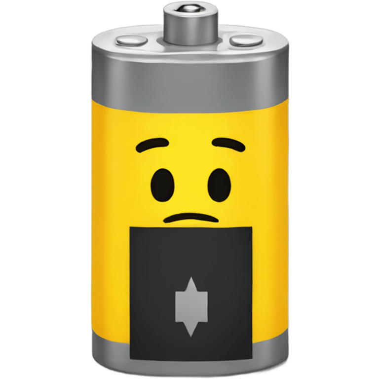 Yellow Sad battery  emoji