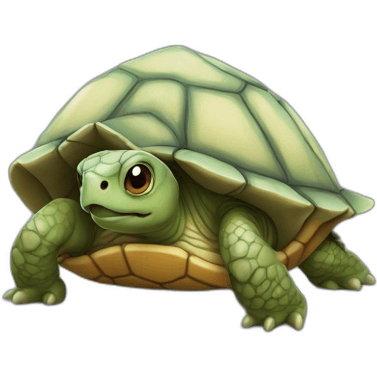 Une tortue d'halloween emoji