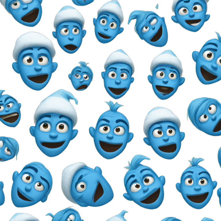 Blue grinch emoji