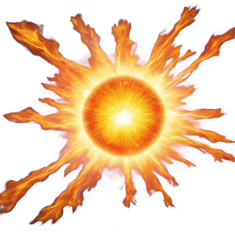 Supernova Sunburst Solarflre emoji