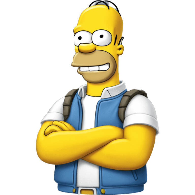 Homer Simpson azul Scorpion emoji