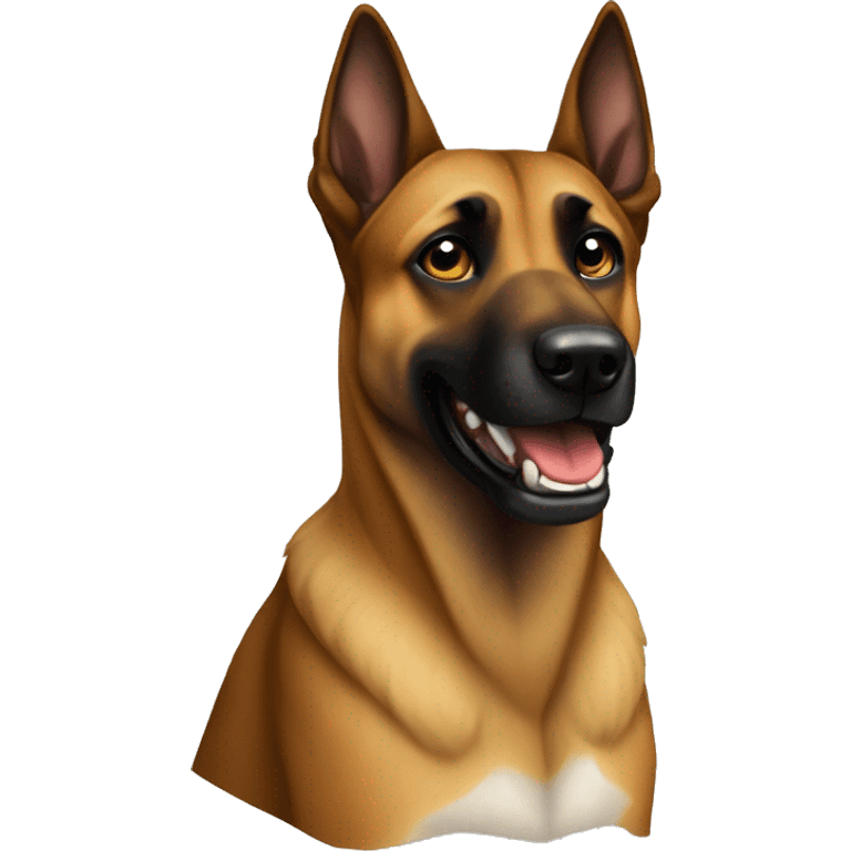 malinois dog aboie danger emoji