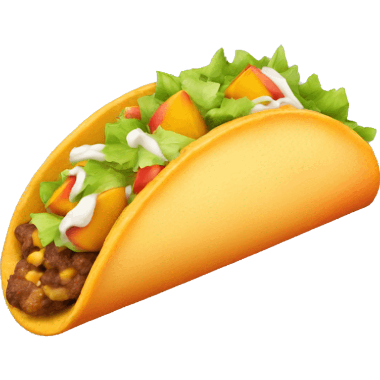 Peach taco emoji