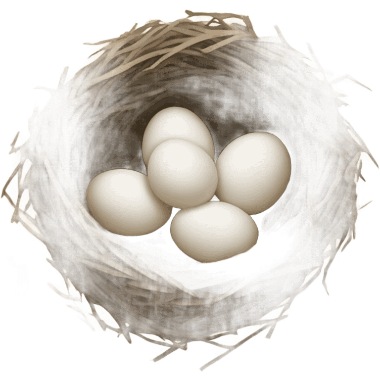 Nest with Eggs emoji