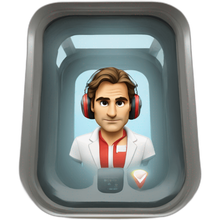 roger federer as a train controler emoji