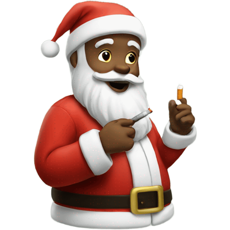 Santa with a cigarette  emoji