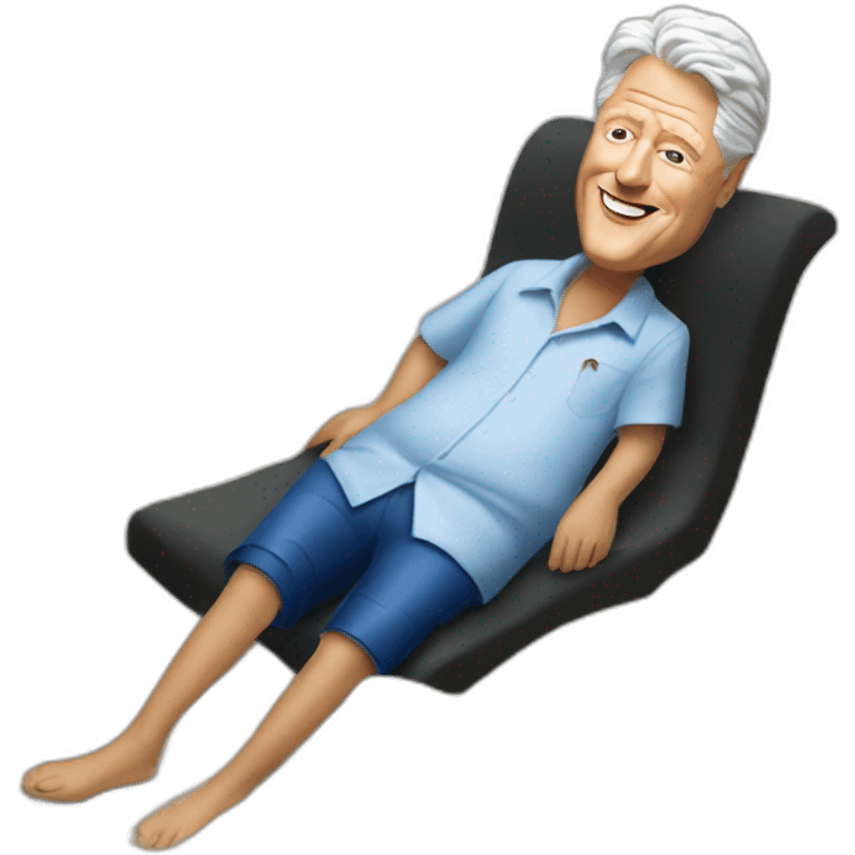 bill clinton on the beach emoji