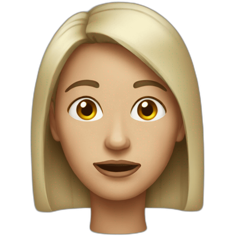 a ugly woman emoji