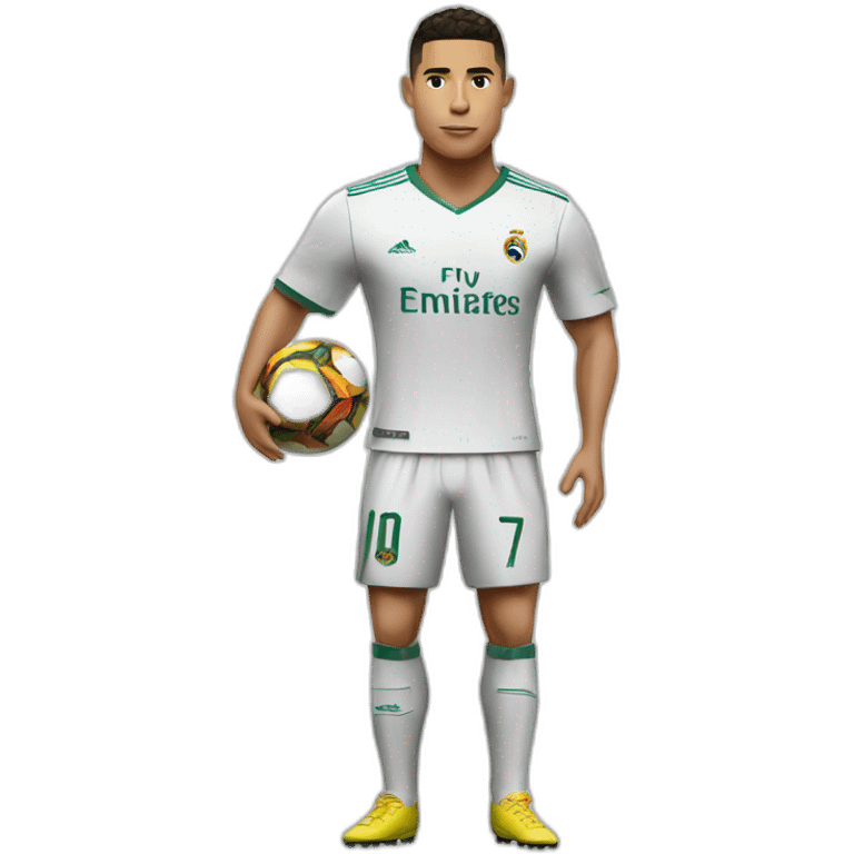 Ronaldo con la equipacion de futbol emoji