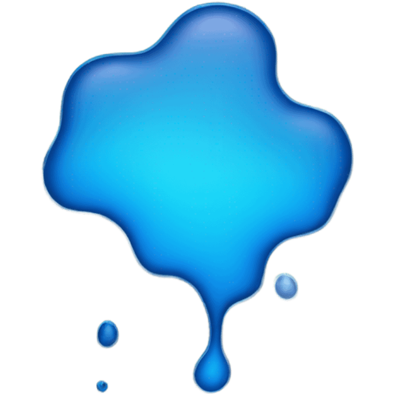 blue beautiful puddle emoji