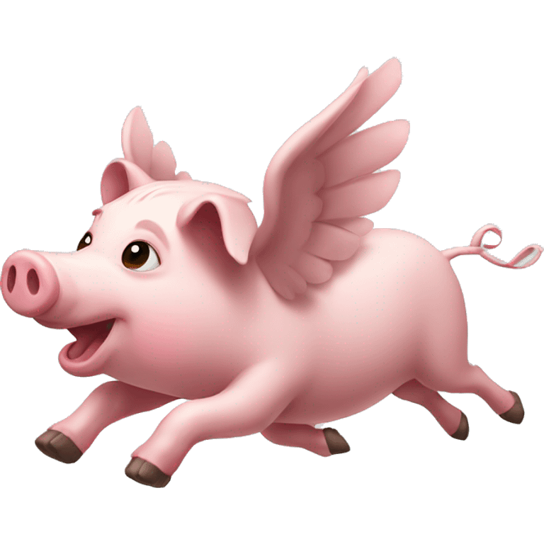 Flying pig emoji