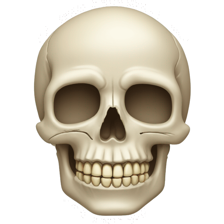 Human skull  emoji