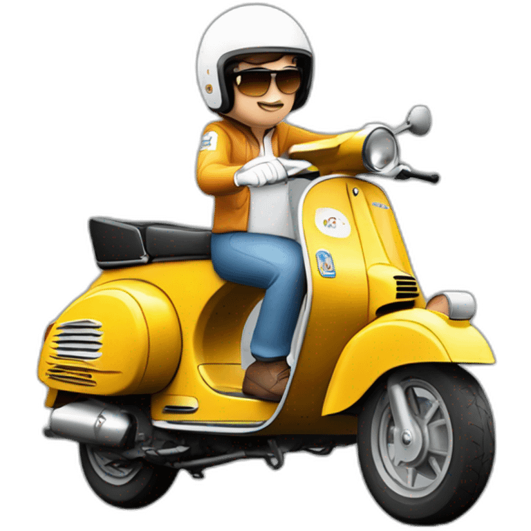 fernando alonso in vespa emoji