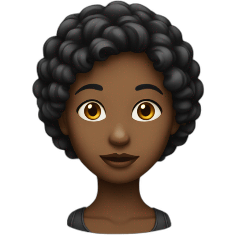 Fille noire emoji