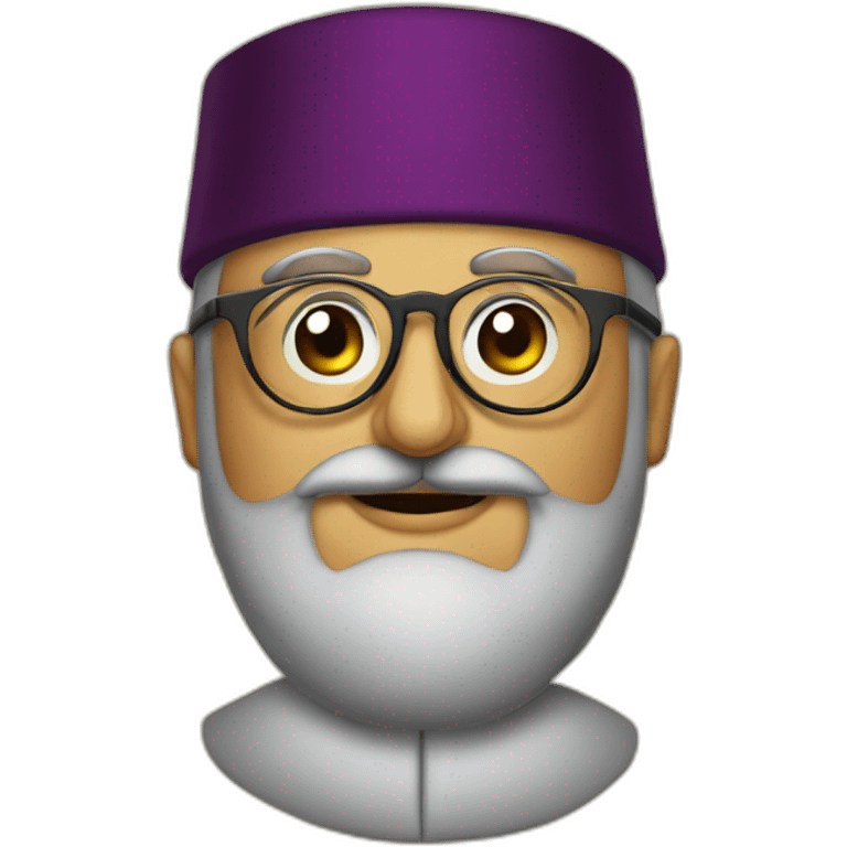 ottoman sultan wearing glasses emoji