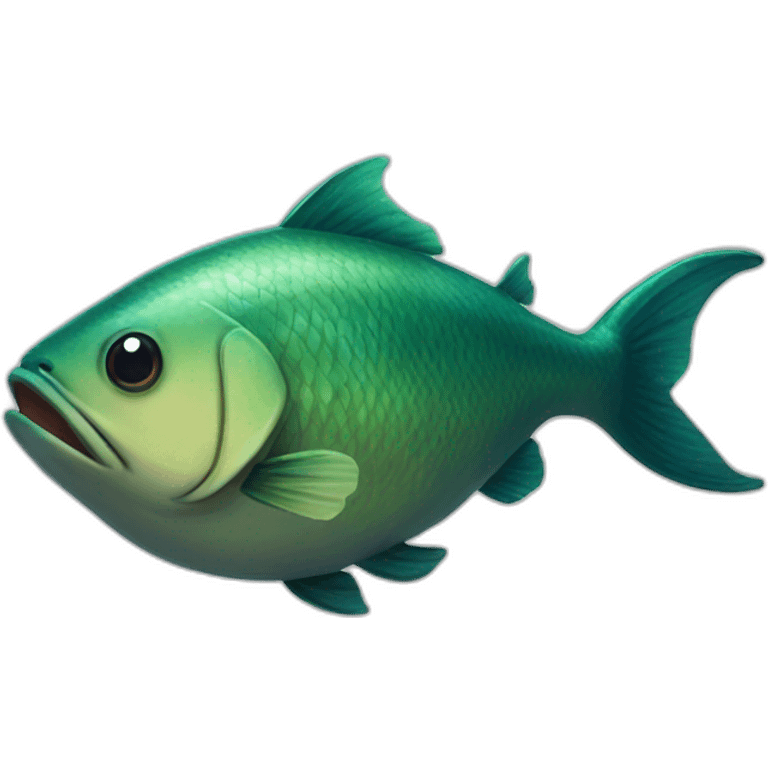 big fish with jonas on its belly emoji