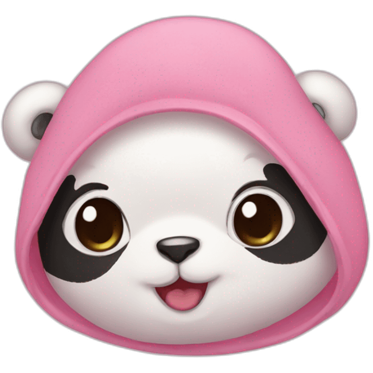 pink baby of panda emoji