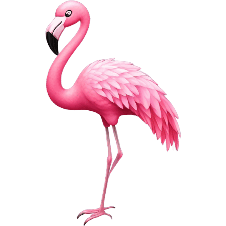 Sparkling flamingo emoji